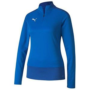 PUMA Damen teamGOAL 23 1/4 Zip Top W Pullover, Electric Blue Lemonade-Team Power Blue, L