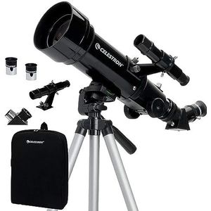 Celestron 21035 Travel Scope 70 Draagbaar refractortelescooppakket met rugzak, Zwart