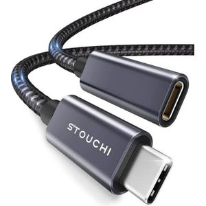 Stouchi USB C verlengkabel (6FT/1.84M) in USB Type C Mannelijk naar Vrouwelijk Snel Opladen & Audio Data Transfer Kabel Compatibel voor Nin tendo Sw itch,Thunderbolt 3 M1 Mac Book Pro, Google Pixel 2 2 XL 3