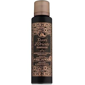 Tesori d'Oriente Parfum Deodorant 'Hammam', 150 ml, aromatische deodorant met arganolie en oranjebloesem, geur om te dromen, 24 uur bescherming, wellness-ritueel voor lichaam en zintuigen