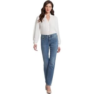 NYDJ Women's Petite Marilyn Straight Jeans In Premium Lightweight Denim, Heyburn Wash, 8P