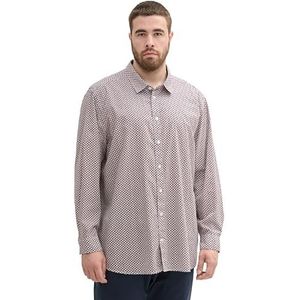 TOM TAILOR Heren plussize overhemd, 36668 - Offwhite Fade Stripe Design, 5XL