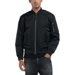 Replay Bomberjack voor heren, comfort fit, 098 Black, L