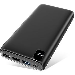 A ADDTOP Powerbank 26800mAh, USB C externe accu met 22.5W Power Delivery, draagbare oplader met 4 poorten, compatibel met smartphone, tablets en meer