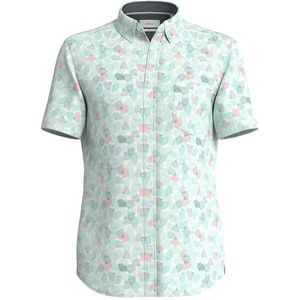 s.Oliver Herenhemd met korte mouwen en allover print, 01a1, 3XL