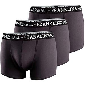 Franklin & Marshall Boxershorts voor heren, Zwart/Wit, XL