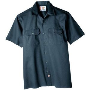 Dickies Work Shirt met korte mouwen voor heren, vrijetijdshemd