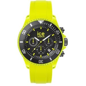 Ice-Watch - ICE chrono Neon yellow - Geel herenhorloge met siliconen armband - Chrono - 019843 (Extra large)