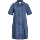 Denim Jurk - Stonewash - Katoen/Polyester/Viscose - Regular Fit