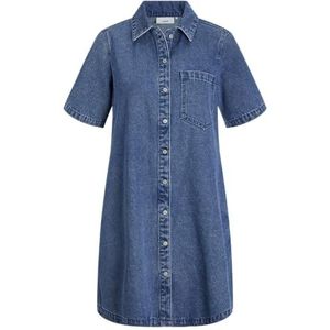 Denim Jurk - Stonewash - Katoen/Polyester/Viscose - Regular Fit