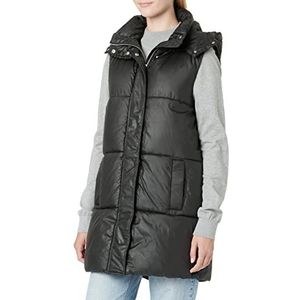 ONLY TALL Dames Onldemy gewatteerde taille coat Tall OTW Fn gewatteerd vest, zwart, XS
