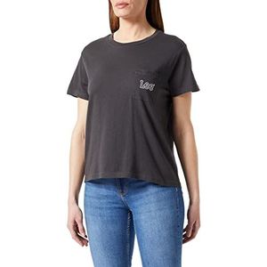 Lee Pocket Tee T-shirt voor dames, ecru, M