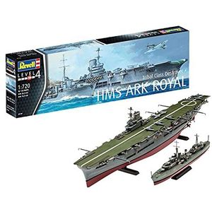 1:720 Revell 05149 HMS Ark Royal & Tribal Class Destroyer Plastic Modelbouwpakket