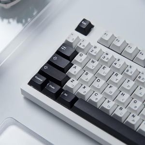 Cherry Mx Set 133 toetsen, PBT Japanse kersenprofiel, kleurstof, zwart-wit, geschikt voor 61/64/87/104/108