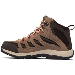 Columbia Women's Crestwood Mid Waterproof, Waterproof Mid Rise Trekking and Hiking Boots, Cordovan/Mud, 9