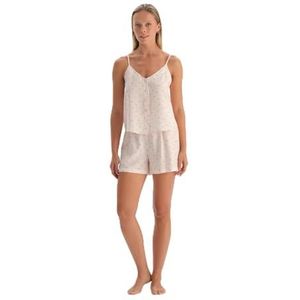 Dagi Off White Fashion Woven Regular Waist Viscose Short Leg Shorts, Off White, 36, off-white, 36