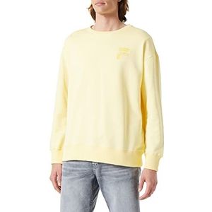 FILA Oversized Crew sweatshirt voor heren, geel (pale banana), XS