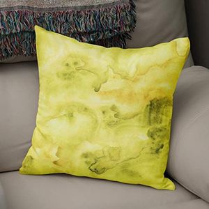 BonaMaison Decoratieve Kussensloop, Aquarel thema Kussenhoezen Bank, Zitkussen, Decoratieve Kussenhoesjes, Kussensloop; Sofa, Slaapkamer, Kantoor, Auto 50x50 Cm - Ontworpen en vervaardigd in Turkije
