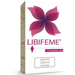 LIBIFEME Voedingssupplement voor vrouwen in de vruchtbare leeftijd - Verhoogt het plezier en de gevoeligheid op intieme momenten - Verbetert droogheid en smering - Nieuwigheid Oral Take 30 Tablets