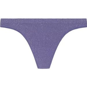 Women'secret Seamless Shiny Collection Brief, blauw, XL voor dames