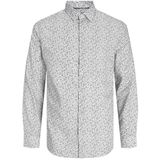 JPRBLANORDIC Print Shirt L/S SN, wit/Aop: comfortabele pasvorm, XS