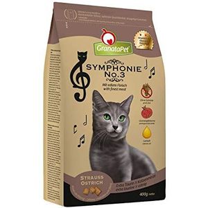 GranataPet Symphonie No. 3 Strauss, 300 g, droogvoer voor katten, compleet voer zonder granen en toegevoegde suiker, smakelijk kattenvoer