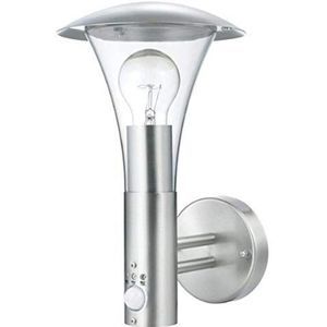 Smartwares Roestvrij stalen buitenwandlamp met bewegingsmelder