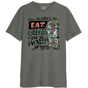 Marvel T-shirt heren, Kaki, XS