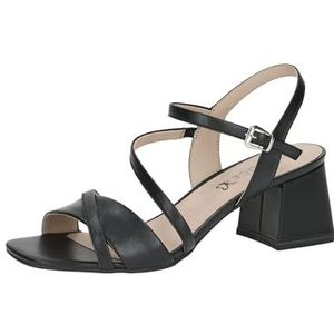 Caprice - Sandaaltje 9-28300-44 - Zwart - Leer/Kunststof