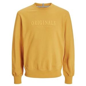 Jack & Jones Jorfrederiksberg Sweat Crew Neck, Gouden abrikoos, S