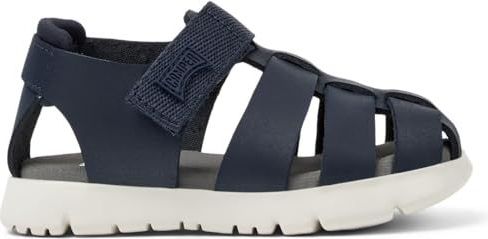 Caterpillar - K800489-013 - Leren Sandalen - Marineblauw - Plat - Klittenband