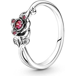 Pandora, Disney Beauty and the Beast Rose Ring, Size 58