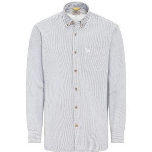 camel active Oxford overhemd met lange mouwen voor, zwart, S