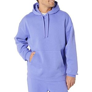 Amazon Essentials Oversized hoodie voor heren (verkrijgbaar in Big & Tall), paarsblauw, L