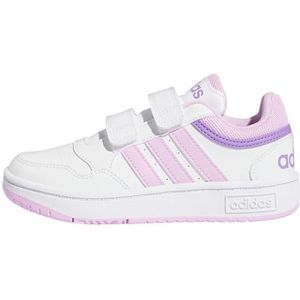 adidas Hoops Lifestyle Basketball Hook-and-Loop uniseks-kind Sneakers, ftwr white/bliss lilac/violet fusion, 30 EU