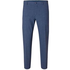 SELETED HOMME SLHSLIM-Liam Mini Hounds TRS Flex NOOS, Donkerblauw/patroon: houndstooth, 106