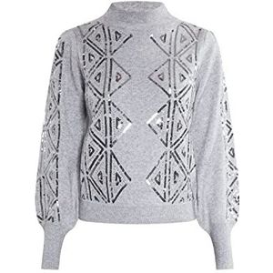 nelice Dames gebreide trui 11025578-NE01, grijs, XS/S, grijs, XS/S