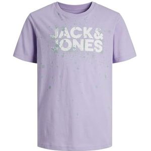 Jack Jones Junior Jcosplash SMU Tee S S Crew Neck T-shirt lila 152 - Katoen - Street wear