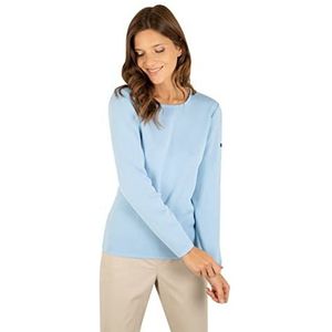 Armor-Lux - Pontivy - Damestrui - Effen - Ronde Kraag - Nauwe Pasvorm