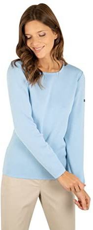 Armor-Lux - Pontivy - Damestrui - Effen - Ronde Kraag - Nauwe Pasvorm