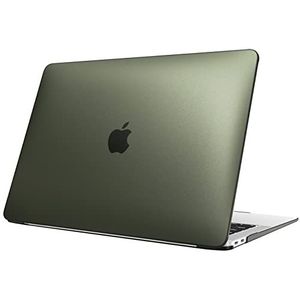 Fintie Hoes compatibel met MacBook Air 13 (2018-2020 vrijgave) A2337 M1 A2179 A1932, ultradunne matte hardcase beschermhoes Snap Case compatibel met MacBook Air 13"" Retina, (Groen)