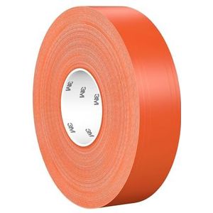 3M Duurzame vloermarkeringstape 971, oranje, 50,8 mm x 32,9 m, 0,43 mm, afzonderlijk verpakt voor gemakkelijk uitnemen