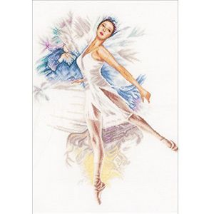 Lanarte telpatroon verpakking ballerina linnen kruissteekverpakking, katoen, meerkleurig, 41,0 x 52,0 x 0,30 cm