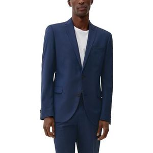 s.Oliver BLACK LABEL - Kostuumjas - Blauw met Stippen - Heren - Slim Fit
