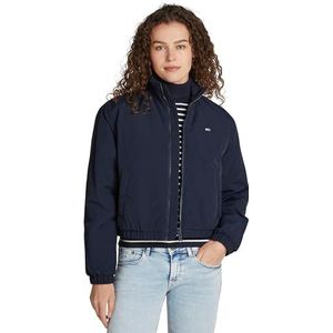 Tommy Jeans TJW ESSENTIAL gewatteerde jas voor dames, DW0DW19688 bomberjack, blauw (Dark Night Navy), S, Blauw (Donker Nacht Marine), S