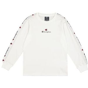Champion Shirt met lange mouwen voor kinderen en jongeren, wit (Wht), 5-6 jaar