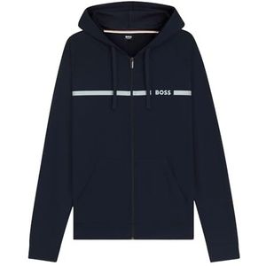 BOSS - Authentic Jacket - Heren Lounge Vest - Donkerblauw - Met Capuchon