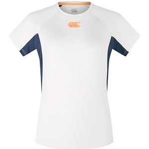 Canterbury Vapo licht T-shirt voor dames, Grijs/Marine, 10 jaar