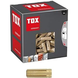 TOX Messing spreidpluggen Metrix M6 x 22 mm, 25 stuks, 026100131
