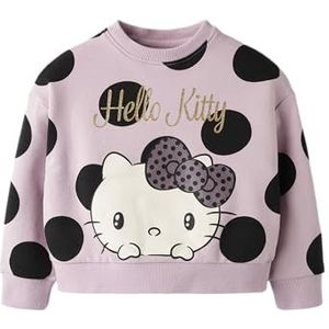 NAME IT Sweatshirt 'NMFOBSINA HELLOK'  goud / orchidee / zwart / wit